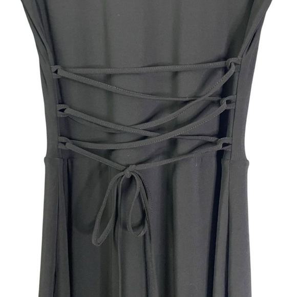 AYM Studio NEW Walter Reversible Maxi Dress Black Medium - Picture 4 of 13